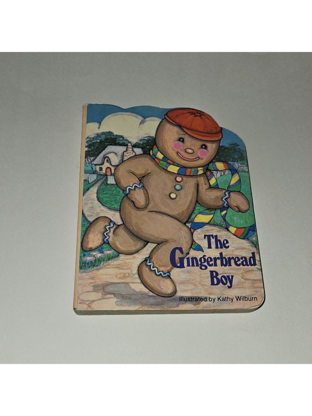 VTG The Gingerbread Boy Board Book Kathy Wilburn Pudgy Pal